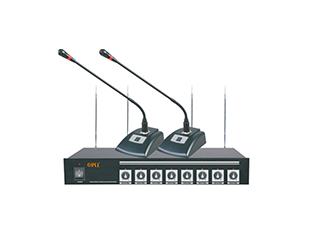 One set of eight wireless microphones  HIC-802